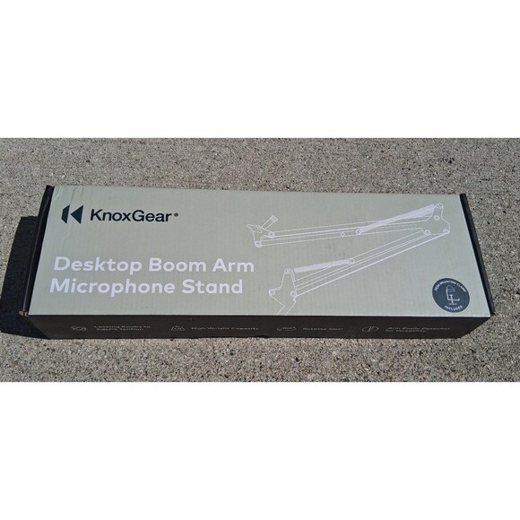 NEW! Knox Gear Desktop Boom Arm Microphone Stand - Picture 1 of 8